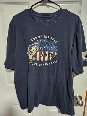 XL Bass Pro Shops Navy Graphic Tee